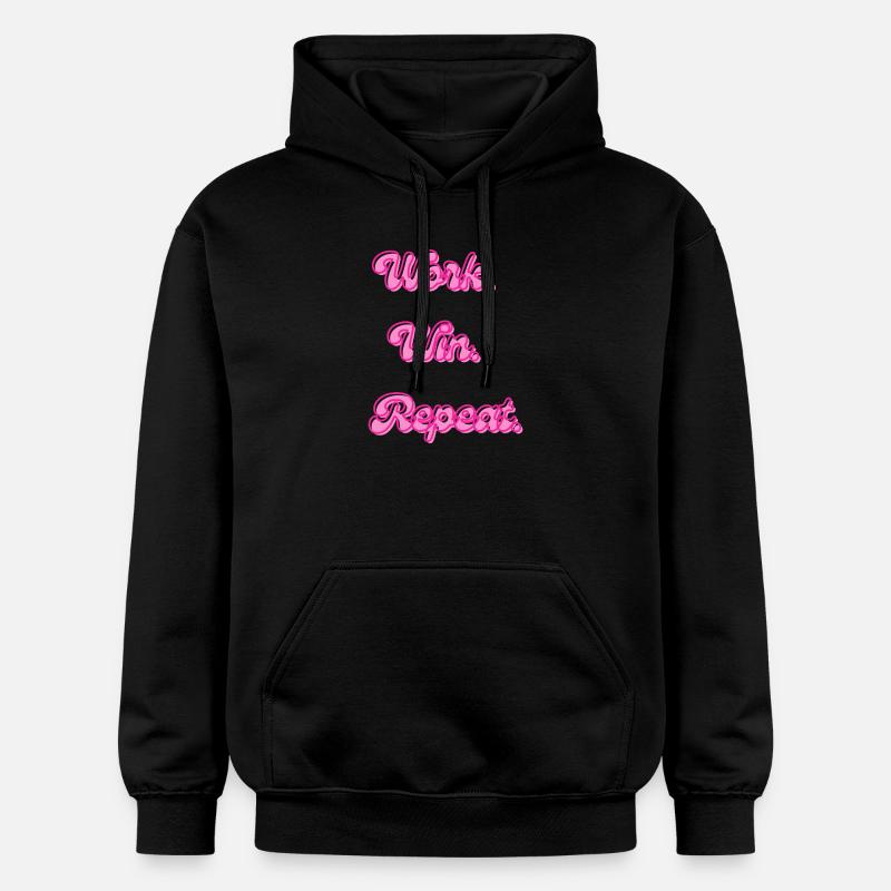 Work Win reprend Retro Neon - Sweat à capuche Softstyle® Gildan Unisexe - noir