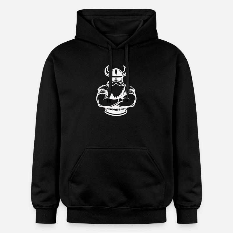 Kraft viking à bras croisés - Sweat à capuche Softstyle® Gildan Unisexe - noir