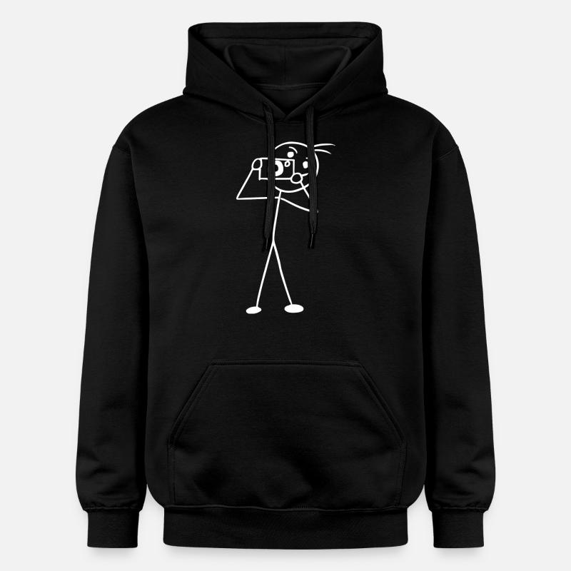 Sourire !!! - Sweat à capuche Softstyle® Gildan Unisexe - noir