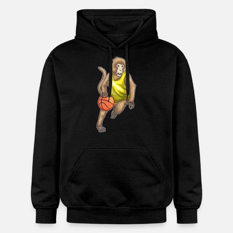 Singe Basketteur Basketteur - Sweat à capuche Softstyle® Gildan Unisexe - noir