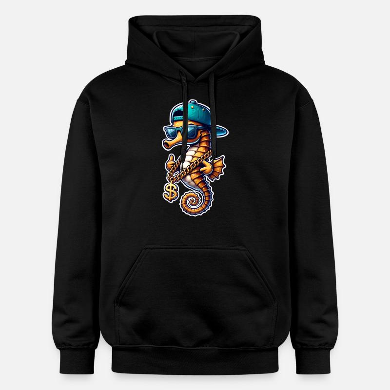 Hippocampe Hippocampe - Sweat à capuche Softstyle® Gildan Unisexe - noir