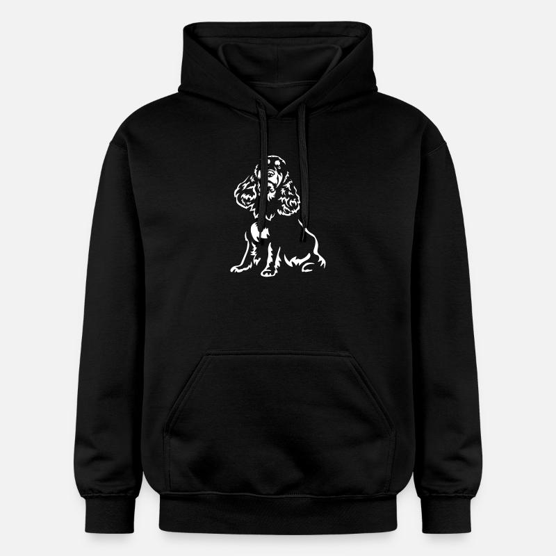 Cocker Spaniel "Black Edition" - Gildan Unisex Softstyle® Midweight Hoodie - Schwarz