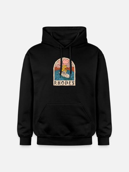 Rhodes Holidays Beach Grèce - Sweat à capuche Softstyle® Gildan Unisexe - noir