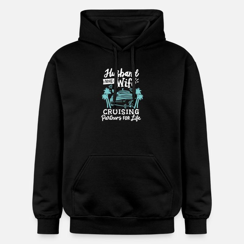 Ehemann Ehefrau Kreuzfahrt Urlaub - Gildan Unisex Softstyle® Midweight Hoodie - Schwarz