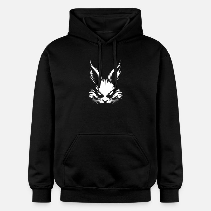 Le mauvais lapin sait :) - Sweat à capuche Softstyle® Gildan Unisexe - noir