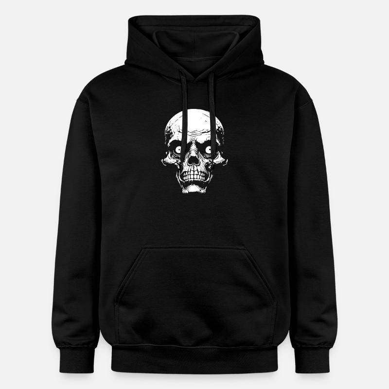 Graphique du Crâne Psychopathe - Sweat à capuche Softstyle® Gildan Unisexe - noir