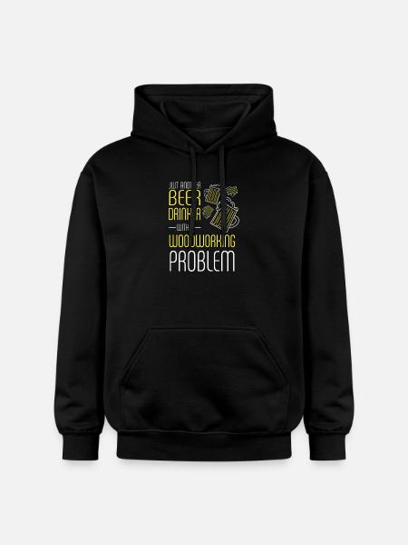 Beer Drinker With Woodworking Problem - Gildan Unisex Softstyle® Midweight Hoodie - Schwarz