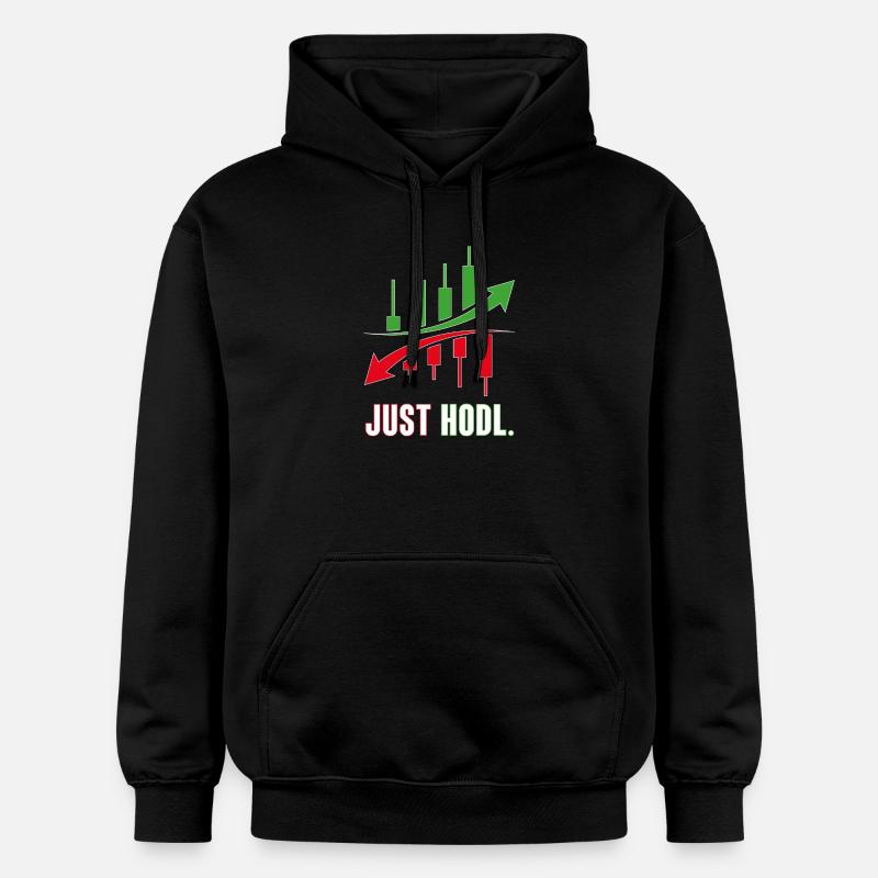 Juste le HODL Trading Actions - Sweat à capuche Softstyle® Gildan Unisexe - noir