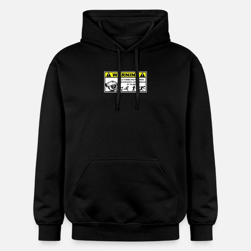 Warnung - Gildan Unisex Softstyle® Midweight Hoodie - Schwarz