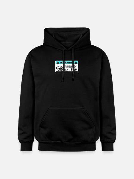 Danger Turbo Sticker - Gildan Unisex Softstyle® Midweight Hoodie - black