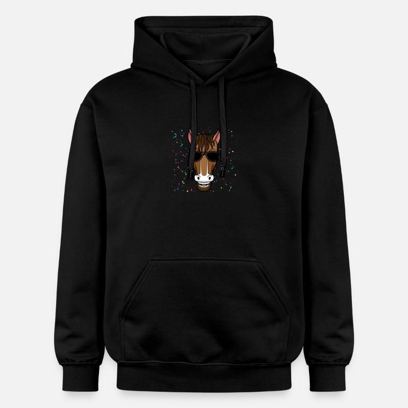 Monter à cheval - Sweat à capuche Softstyle® Gildan Unisexe - noir