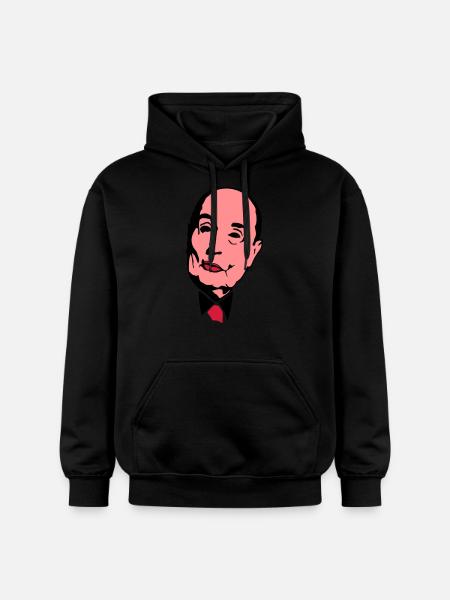 Francois Mitterrand Führer - Gildan Unisex Softstyle® Midweight Hoodie - Schwarz