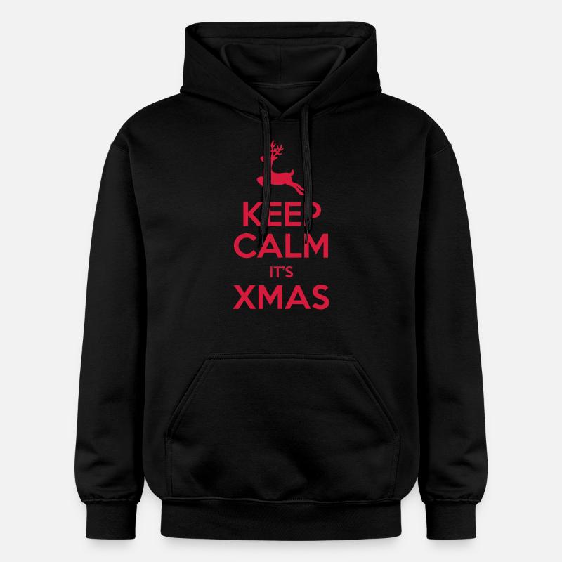 Keep Calm It's Xmas - Sweat à capuche Softstyle® Gildan Unisexe - noir