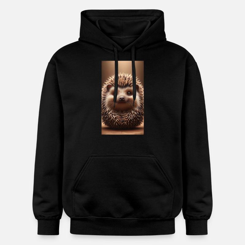 Hérisson - Sweat à capuche Softstyle® Gildan Unisexe - noir