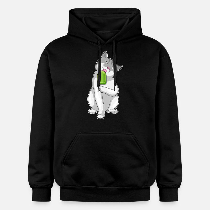 Popsicles pour chat - Sweat à capuche Softstyle® Gildan Unisexe - noir