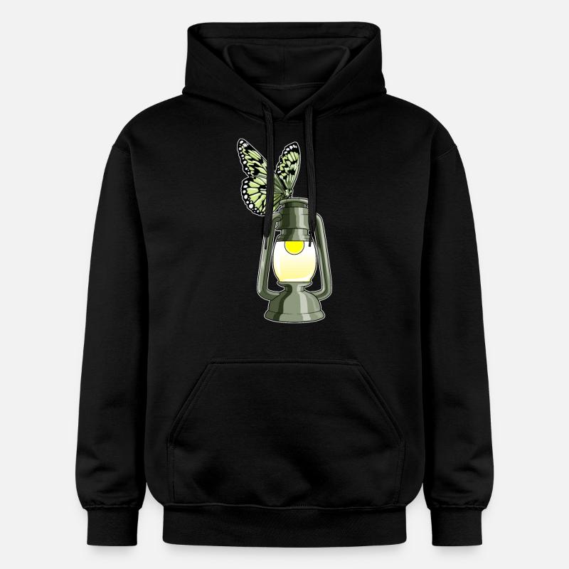Lanterne Papillon - Sweat à capuche Softstyle® Gildan Unisexe - noir