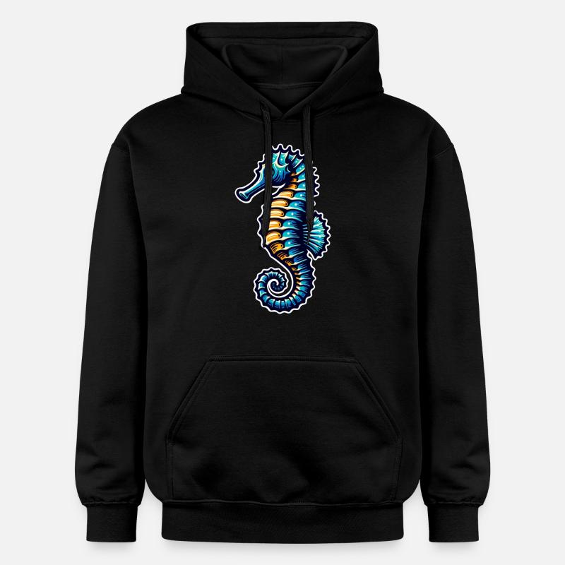 Hippocampe Hippocampe - Sweat à capuche Softstyle® Gildan Unisexe - noir