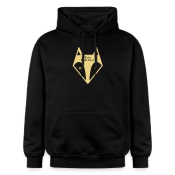 Rudeltier - Gildan Unisex Softstyle® Midweight Hoodie - Schwarz - Vorne - Marisol (170cm) & Nik (191cm)
