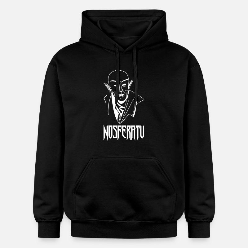 Nosferatu le vampire (blanc) - Sweat à capuche Softstyle® Gildan Unisexe - noir