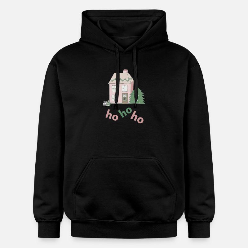 style maison de Noël - Sweat à capuche Softstyle® Gildan Unisexe - noir