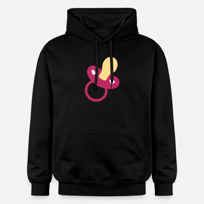 Idée cadeau naissance bébé 2025 - Sweat à capuche Softstyle® Gildan Unisexe - noir