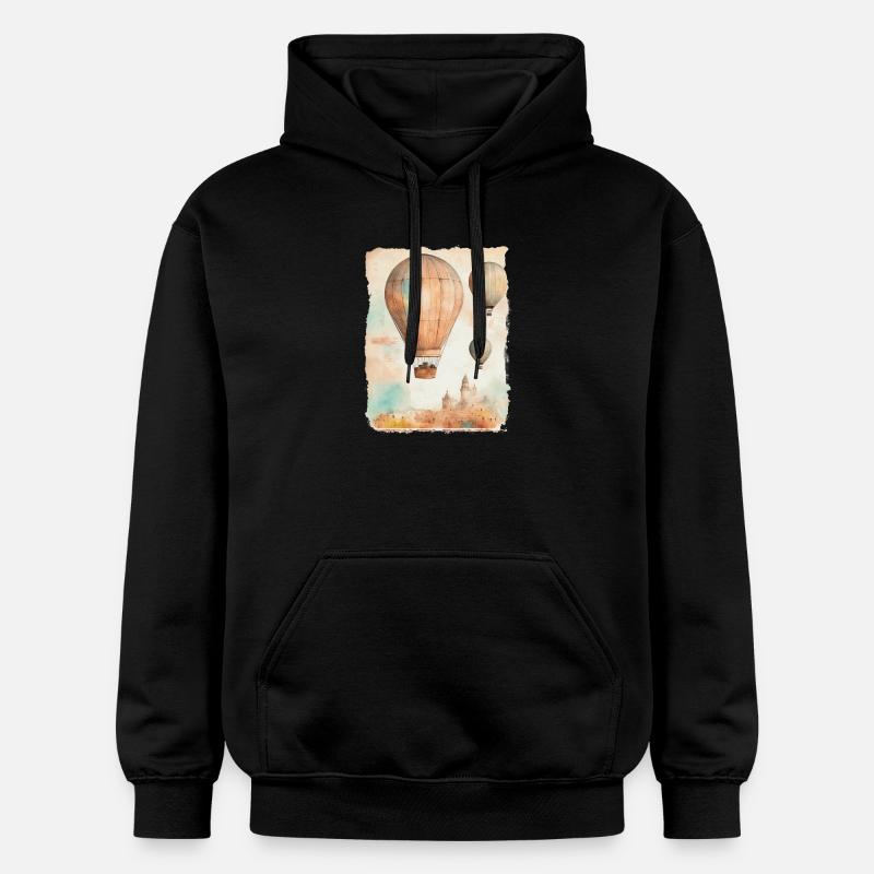 Ballon captif - Sweat à capuche Softstyle® Gildan Unisexe - noir