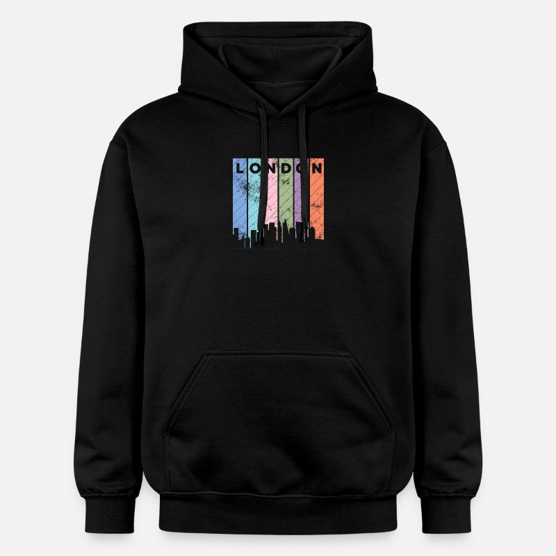 Londres - Sweat à capuche Softstyle® Gildan Unisexe - noir