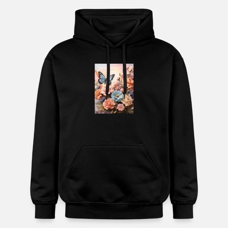 Ailes de fleur - Sweat à capuche Softstyle® Gildan Unisexe - noir