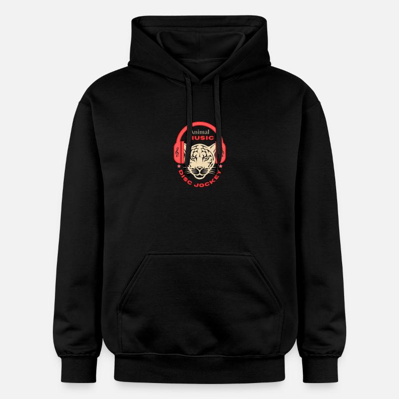 Mon couguar - Sweat à capuche Softstyle® Gildan Unisexe - noir