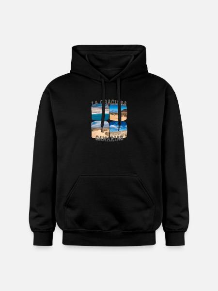 La Graciosa – Kanarenzauber - Gildan Unisex Softstyle® Midweight Hoodie - Schwarz