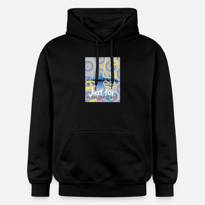 Juste un instant - Sweat à capuche Softstyle® Gildan Unisexe - noir