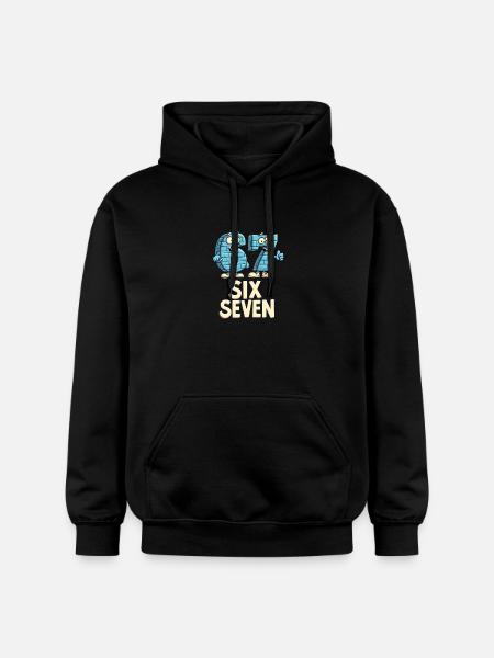 US Flag 67 Memes Six Seven - Sweat à capuche Softstyle® Gildan Unisexe - noir