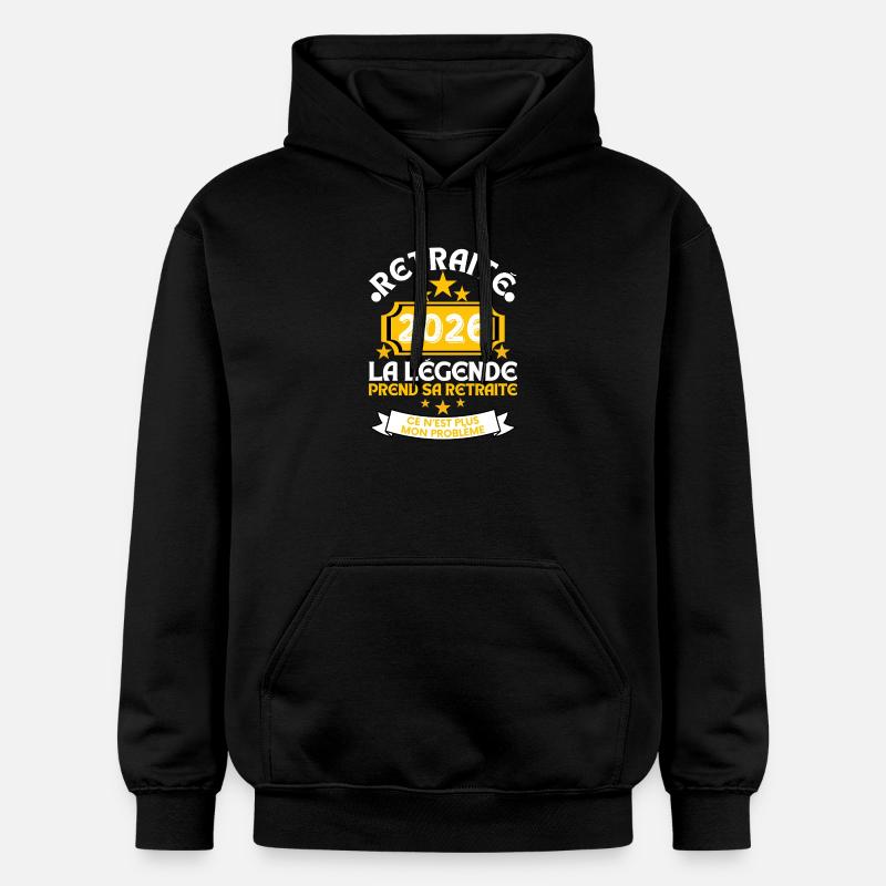 Retired 2026 Men's Legend Retires - Sweat à capuche Softstyle® Gildan Unisexe - noir