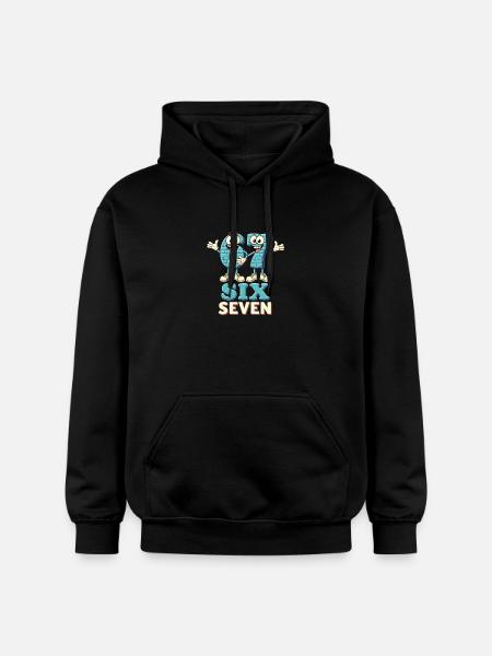US Flag 67 Memes Six Seven - Sweat à capuche Softstyle® Gildan Unisexe - noir