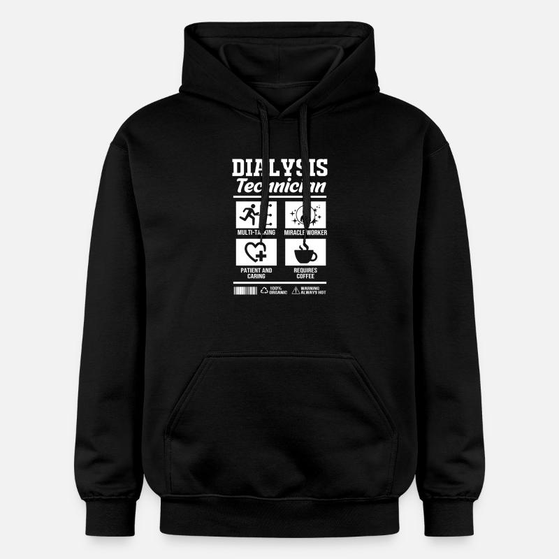 Technicien en dialyse - Sweat à capuche Softstyle® Gildan Unisexe - noir