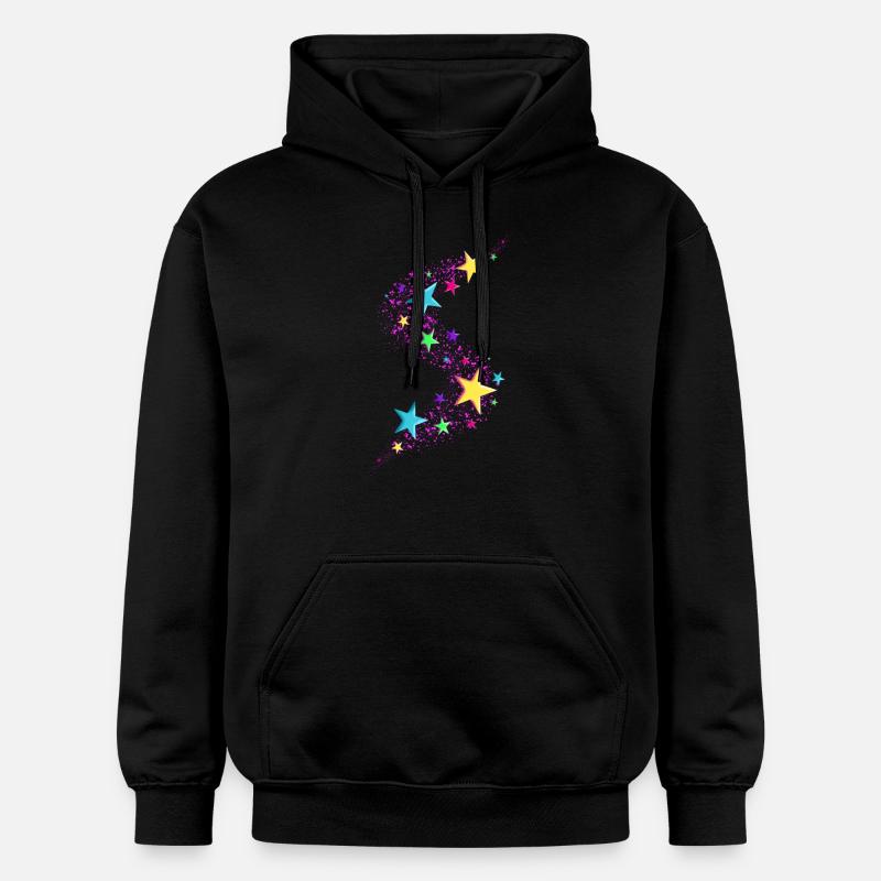 Étoile - Couleurs - Sweat à capuche Softstyle® Gildan Unisexe - noir