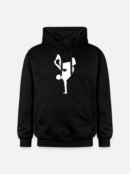 Breakdancing Breaking B-Boying B-Girling Hip-Hop - Gildan Unisex Softstyle® Midweight Hoodie - black