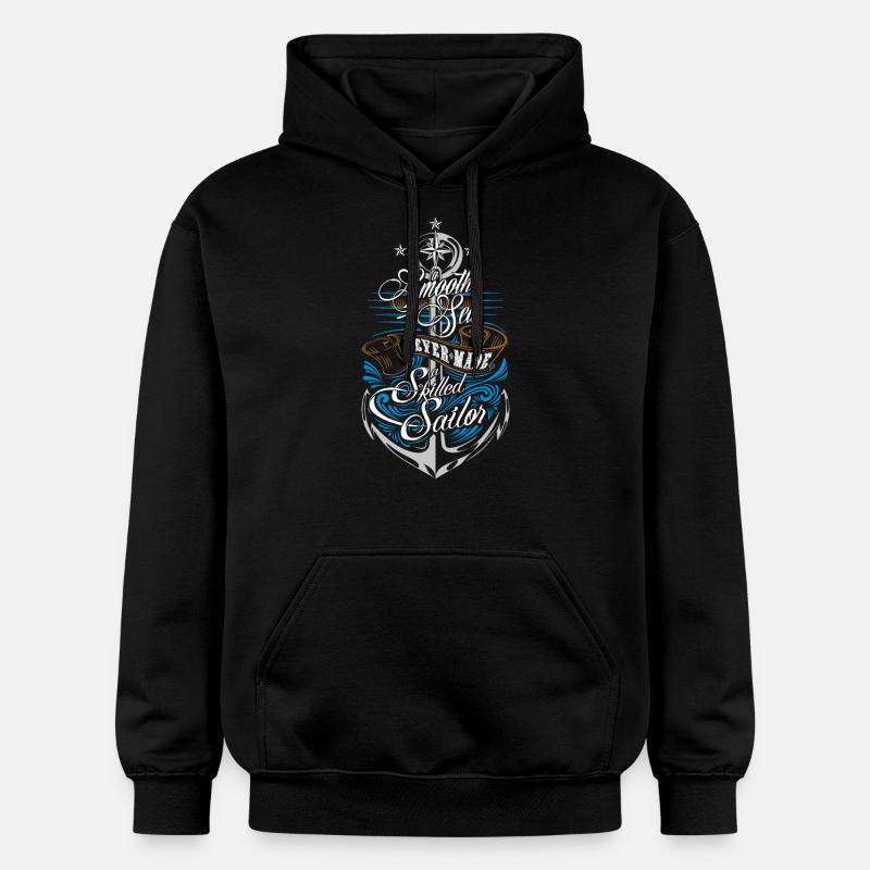 Skilled Sailor - Sweat à capuche Softstyle® Gildan Unisexe - noir