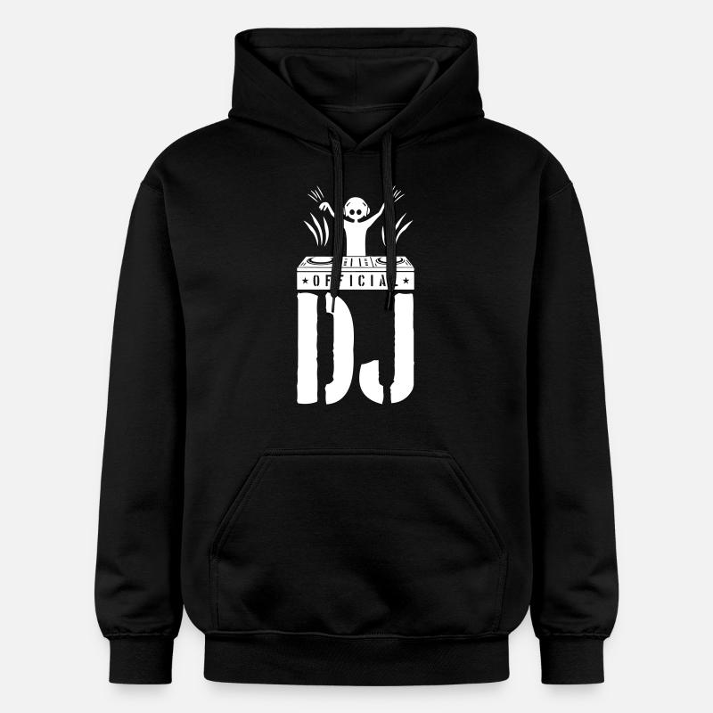 DJ Spruch Platines vinyles - Sweat à capuche Softstyle® Gildan Unisexe - noir