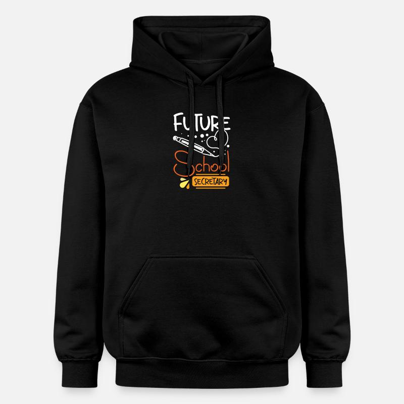 Futur secrétaire d’école - Sweat à capuche Softstyle® Gildan Unisexe - noir