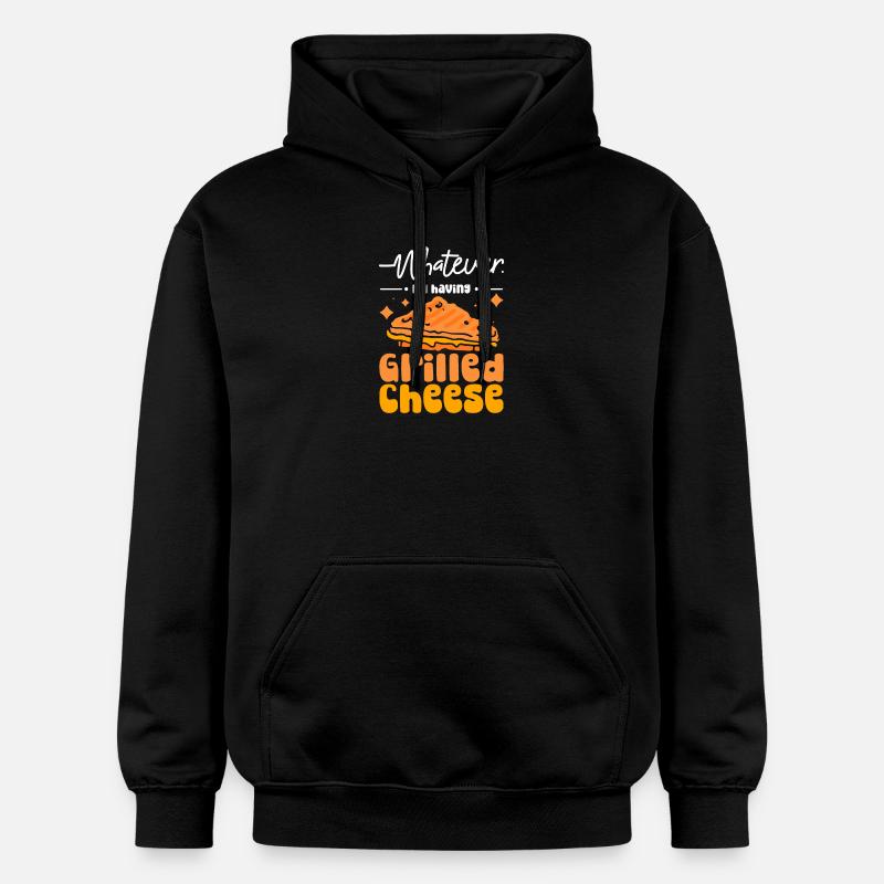 Whatever I'm having grilled cheese - Gildan Unisex Softstyle® Midweight Hoodie - Schwarz
