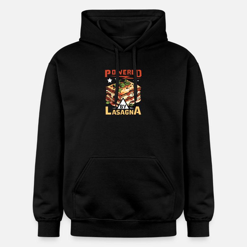 Propulsé par Lasagna - Sweat à capuche Softstyle® Gildan Unisexe - noir