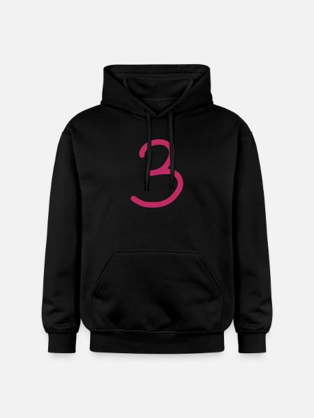 3 Number three number birthday - Gildan Unisex Softstyle® Midweight Hoodie - black