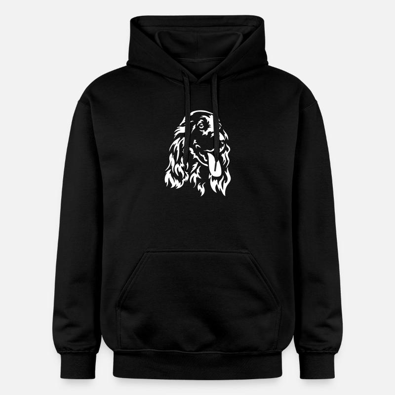 Cocker Spaniel Head « Black Edition » - Sweat à capuche Softstyle® Gildan Unisexe - noir