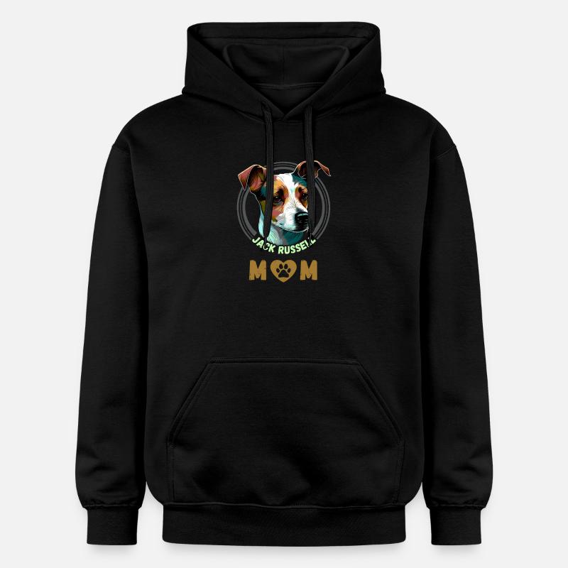 Jack Russell Mom - Sweat à capuche Softstyle® Gildan Unisexe - noir