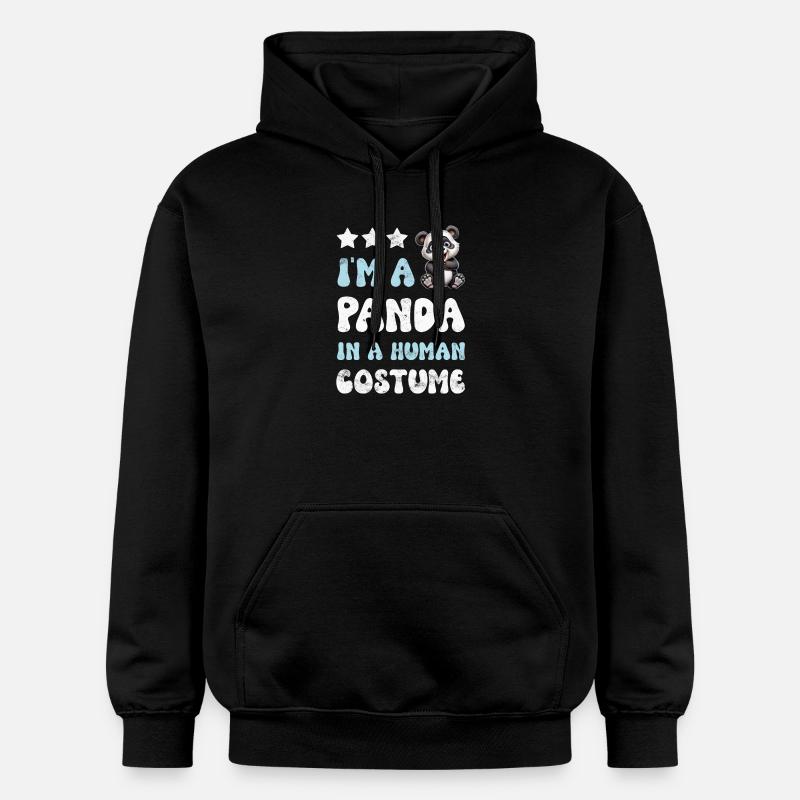 Panda Panda Ours - Sweat à capuche Softstyle® Gildan Unisexe - noir