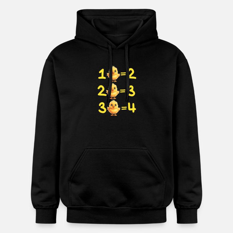 mathématiques, math, addition - Sweat à capuche Softstyle® Gildan Unisexe - noir