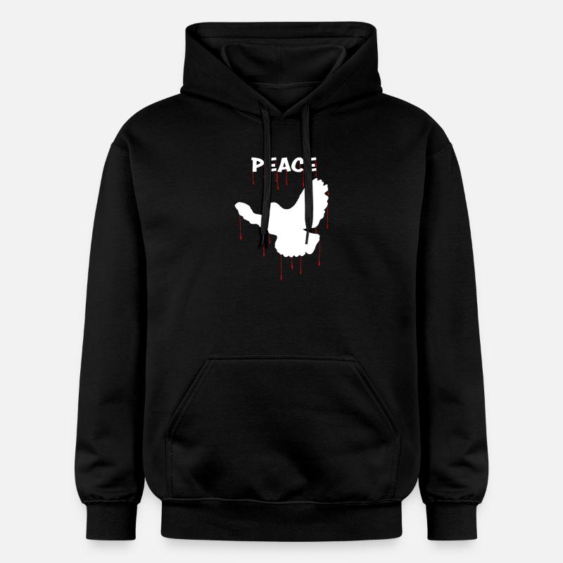 Colombe de la Paix - Sweat à capuche Softstyle® Gildan Unisexe - noir