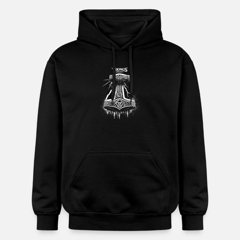 Mjölnir - Thor's Hammer - Gildan Unisex Softstyle® Midweight Hoodie - Schwarz