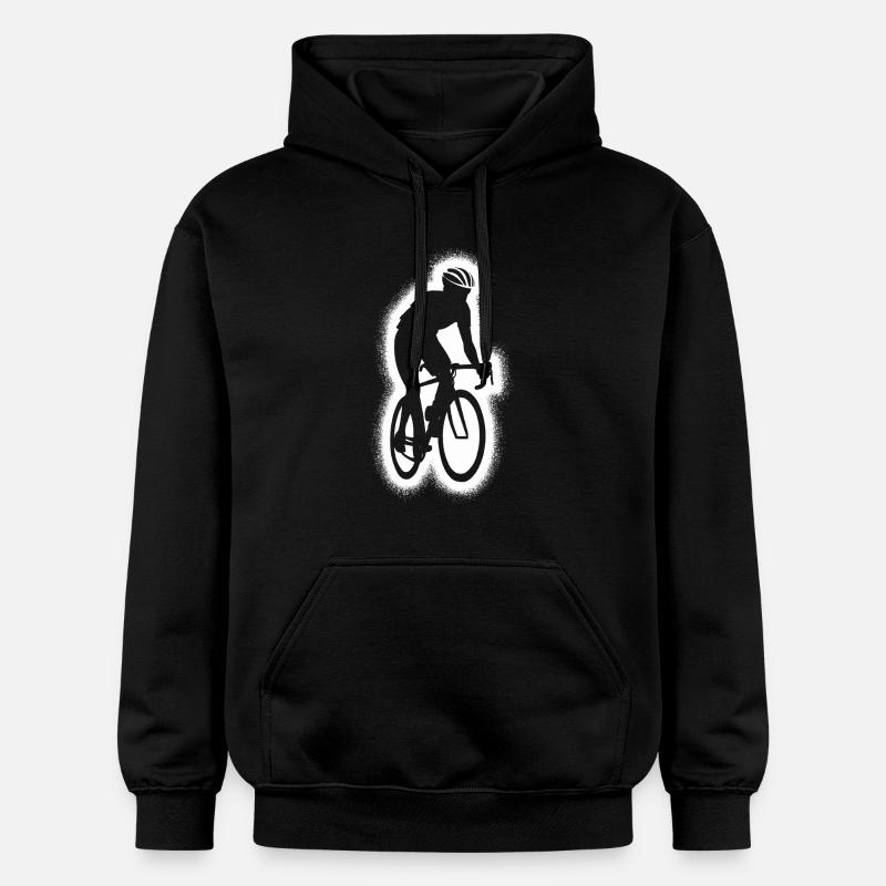 Vélo de route Vélo de route - Sweat à capuche Softstyle® Gildan Unisexe - noir